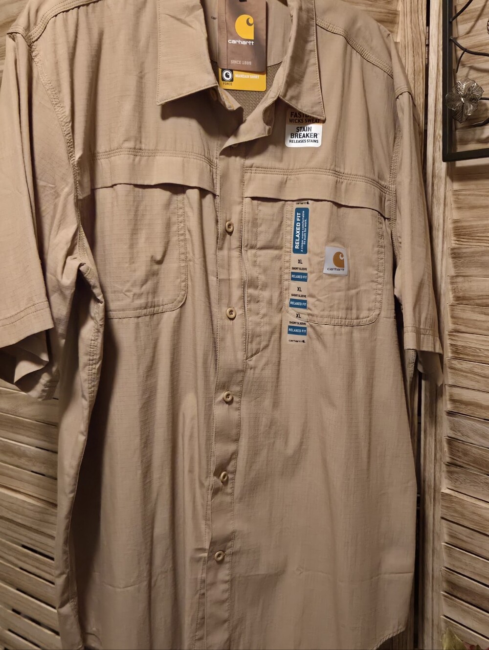 NWT Carhartt Xl Relaxed Fit S/S Work Shirt